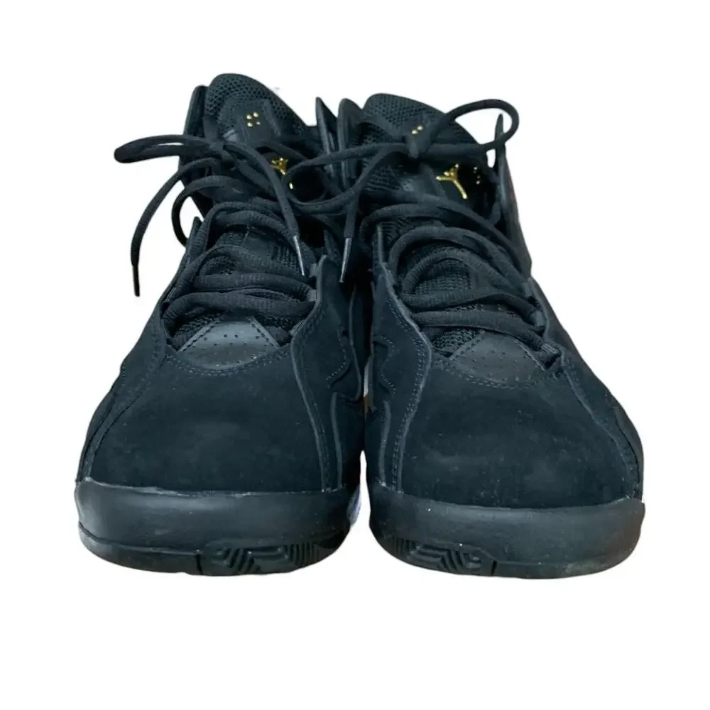 Jordan True Flight 91' Black Metallic Gold MEN SHOES size 11 Suede
